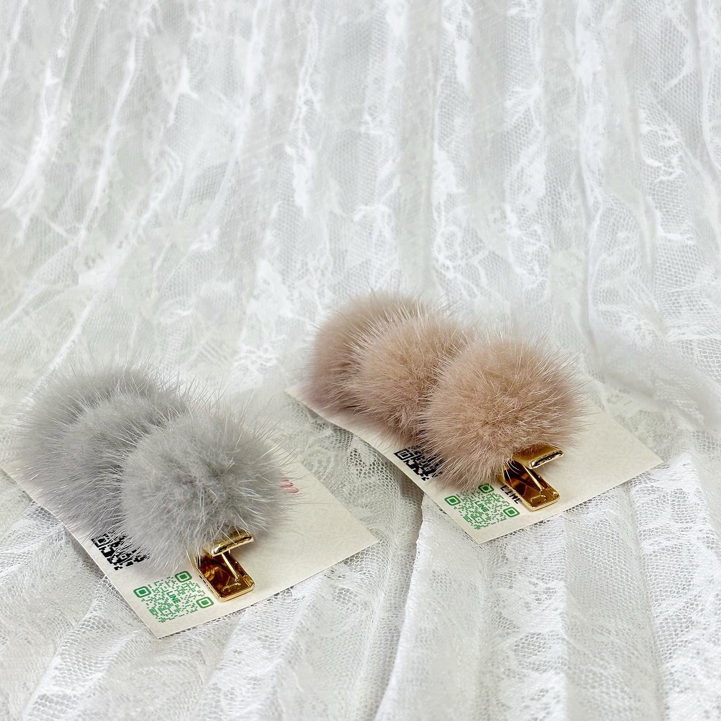 ミンクファー ヘアクリップ | REKA ♡ Handmade Shop🛒𓈒𓏸