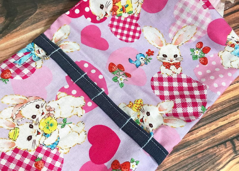 大きめ　移動ポケット　ドレスルーム　うさぎさん　シャカシャカ レトロうさぎ 移動ポケット | REKA ♡ Handmade Shop🛒𓈒𓏸
