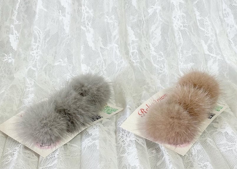 ミンクファー ヘアクリップ | REKA ♡ General Shop🛒𓈒𓏸