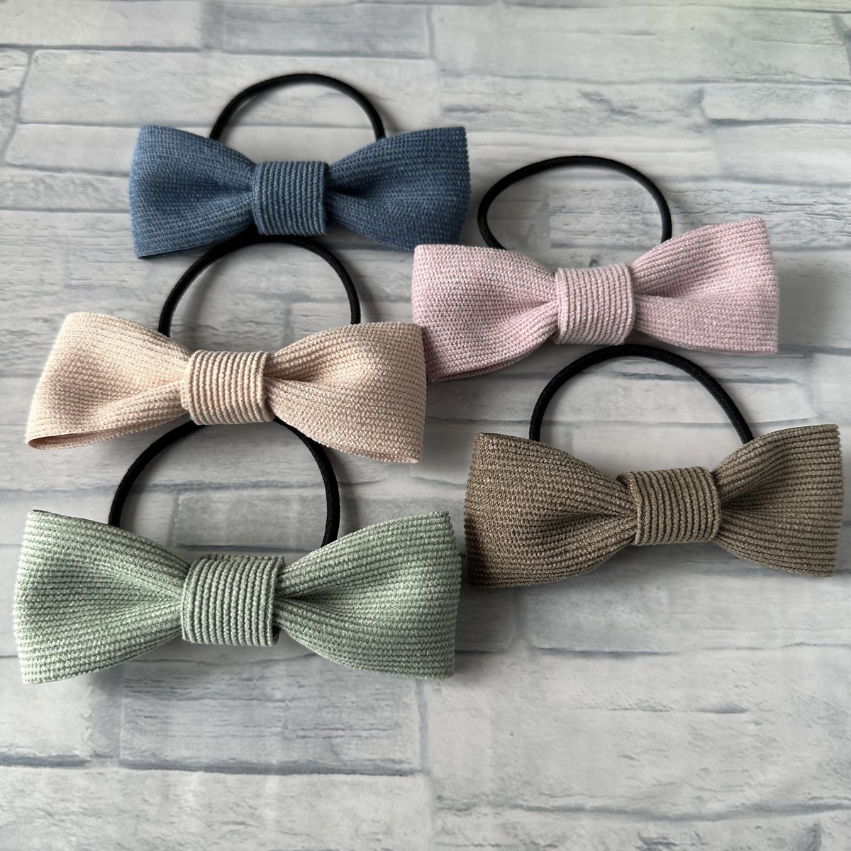 コーデュロイリボン 2個 ツイン セット まとめ割 | REKA ♡ Handmade