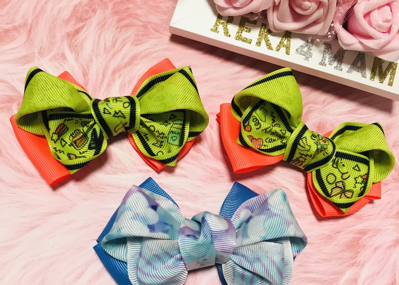 ヘアゴム】黄色のみゃうみゃうリボン | REKA ♡ Handmade Shop🛒𓈒𓏸