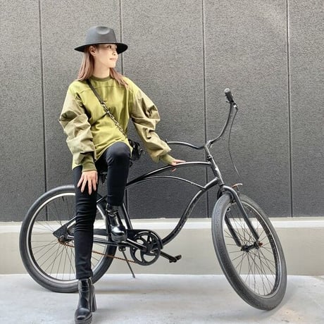 ボックススリーブ・スウェット 切替 トップス