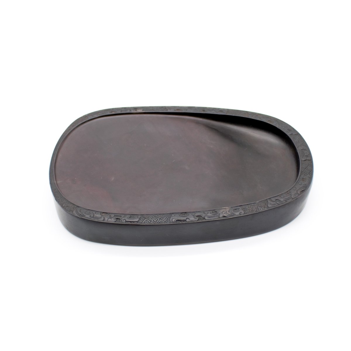 逸品】 『 端溪硯 旧麻子坑 』 楕円型 | 創業寛文12年 菊屋公式