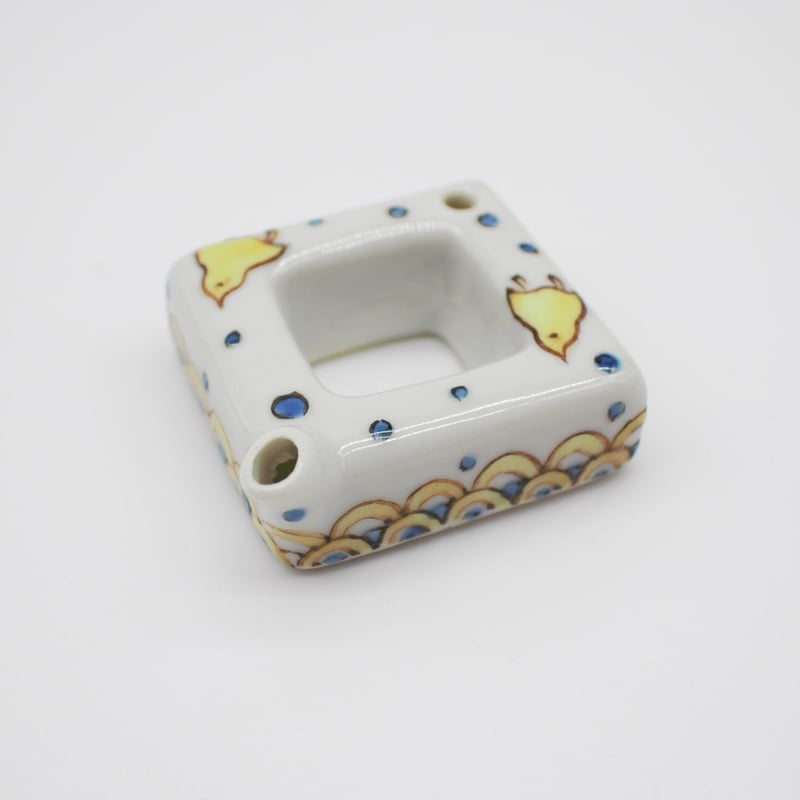 九谷焼 高級水滴波千鳥紋様(角) | 創業寛文12年 菊屋公式