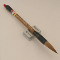 お買い得【長峰筆セット】細光鋒羊毛長鋒筆『暁』+『純赤天尾筆