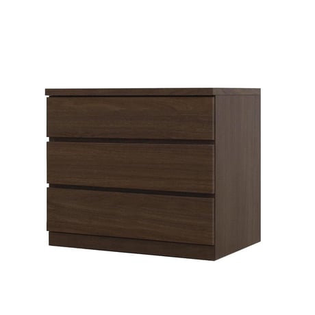 フィット 幅70 3段 チェスト 奥行44cm 家具 収納 ウォールナット 6300074192●丸田木工【取寄せ商品】