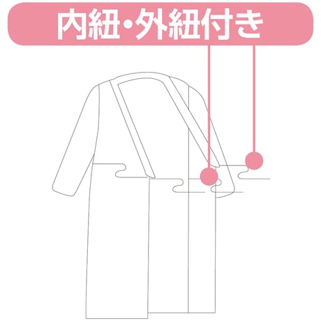 打合せネグリジェ　日本製　綿１００％　脱ぎ着簡単　はだけにくい　婦人用　ＰＫ ケアファッション【取寄せ商品】