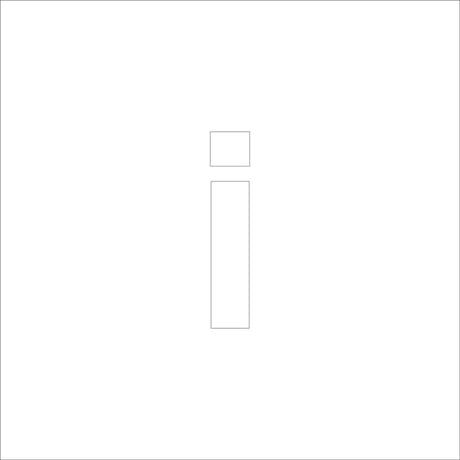 吹付けプレート　ステンシル　アルファベット小文字ｉ　マグネット●吹付けプレート　ステンシル　アルファベット小文字ｉ　マグネット●グリーンクロス【取寄せ商品】