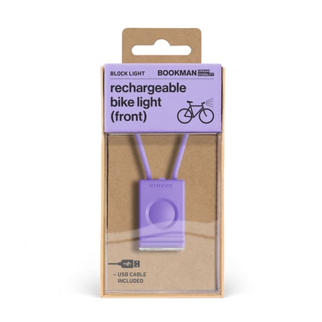 Ｂｌｏｃｋ　Ｌｉｇｈｔ　Ｆｒｏｎｔ　自転車用ライトフロント　Ｌａｖｅｎｄｅｒ 513●Ｂｌｏｃｋ　Ｌｉｇｈｔ　Ｆｒｏｎｔ　自転車用ライトフロント　Ｌａｖｅｎｄｅｒ●BOOKMAN【取寄せ商品】