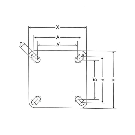 １００ｍｍ　キャスター（自在金具付）  【取寄せ商品】