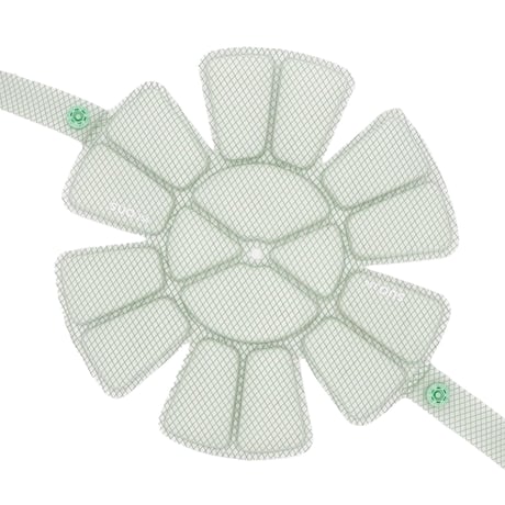 ＳＵＯ　２５６　ＩＣＥ　ＭＥＴ　ヘルメット用アイス　Ｍサイズ　ライトグレー 6300066086●SUO【取寄せ商品】