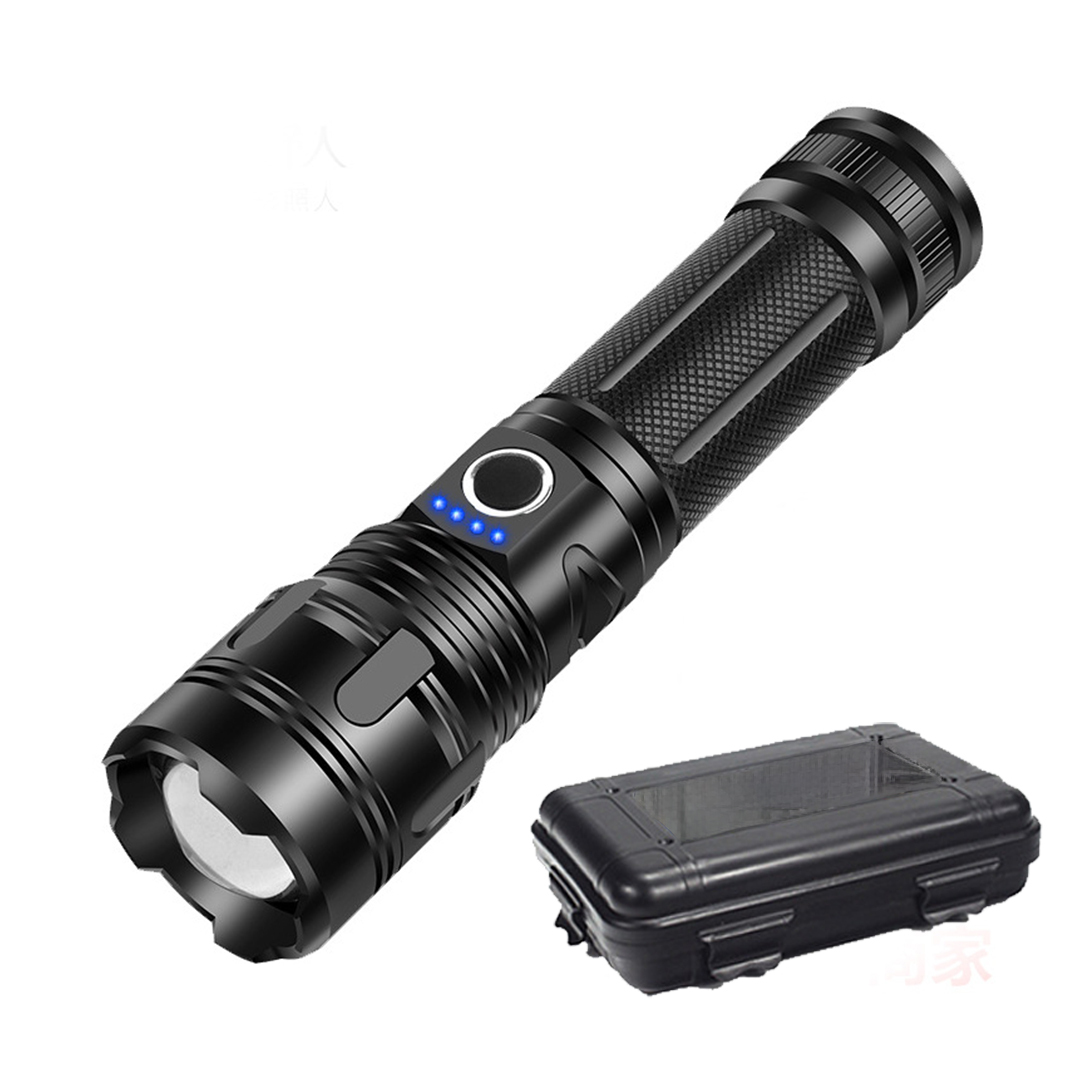 強力懐中電灯X16B CRECOTE 高輝度 ズーム付き フラッシュライト