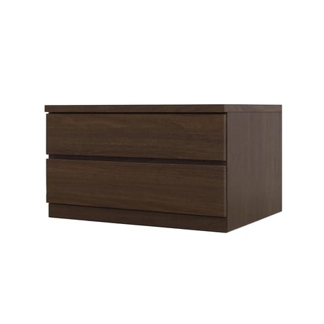 フィット 幅70 2段 チェスト 奥行55cm 家具 収納 ウォールナット 6300074177●丸田木工【取寄せ商品】