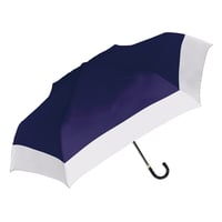 UVペールバイカラー折　晴雨兼用折りたたみ傘　ネイビー 925-059●UVペールバイカラー折　晴雨兼用折りたたみ傘　ネイビー●中谷【取寄せ商品】