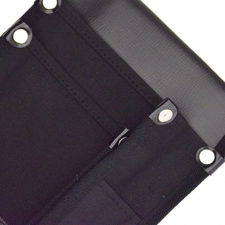 腰袋　内側ポケット付帆布／補強付 YK-07 黒●金井産業【取寄せ商品】