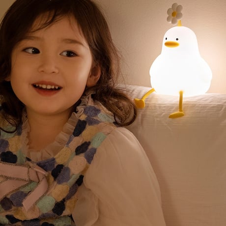 【購入特典付き！】ｱﾋﾙ Night Light flower アヒル ナイトライト 間接照明 おしゃれ インテリアライト ナイトランプ 可愛い 照明器具 子供部屋 寝室 リビング 花