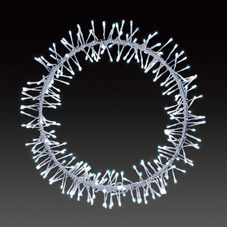 LEDプレンティリース イルミネーション 飾り 450Φ ホワイト ALS-PWR-W●LEDプレンティリース イルミネーション 飾り 450Φ ホワイト●アミューズ【取寄せ商品】