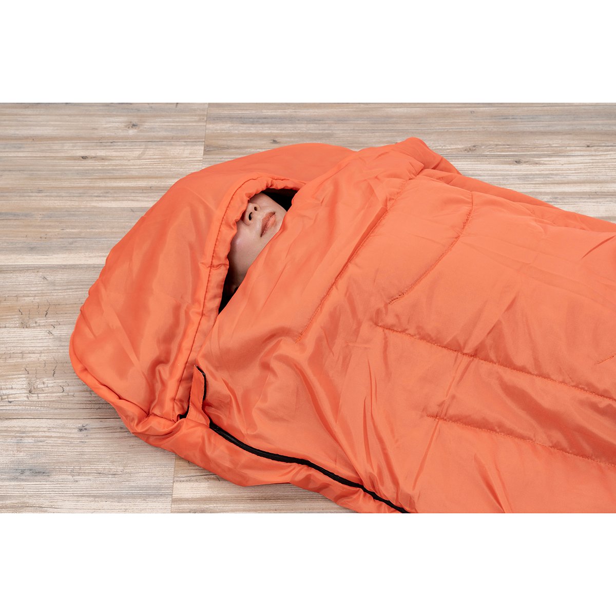 MOTTETE PLUS 防災寝袋 寝具メーカの防災士が考案 テラコッタ 寝具メーカーの防災士が考えた MOTTETE PLUS 寝袋 グレー/テラコッタ