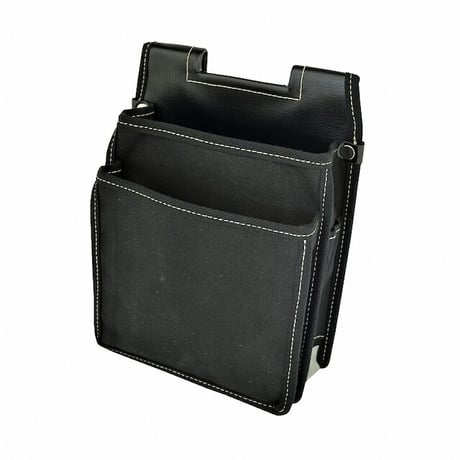 腰袋　内側ポケット付帆布／角丸鋲無 YKⅢ-01 黒●金井産業【取寄せ商品】
