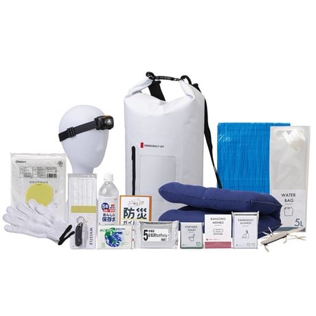 防水ドライバック17点セット 非常用 防災セット 20L 6300072039●防水ドライバック17点セット 非常用 防災セット 20L●エムアンドティー