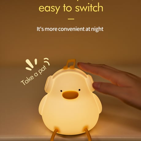 【購入特典付き！】ｱﾋﾙ Night Light MUSIC アヒル ナイトライト 照明 間接照明 おしゃれ インテリア ベッドサイドランプ 可愛い 照明器具 子供部屋 寝室 リビング USB充電