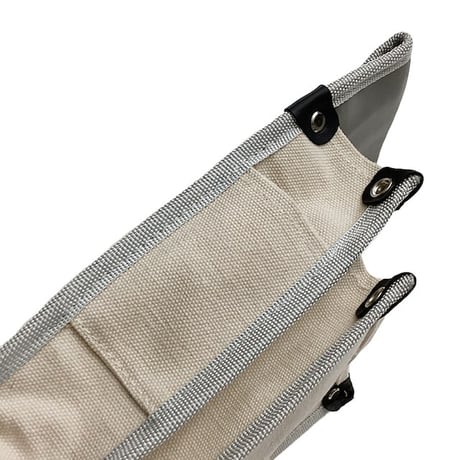 無印　帆布腰袋　内ポケット付　白 白●金井産業【取寄せ商品】