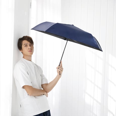 UVAir＋　晴雨兼用折りたたみ傘　ネイビー 835-009●UVAir＋　晴雨兼用折りたたみ傘　ネイビー●中谷【取寄せ商品】
