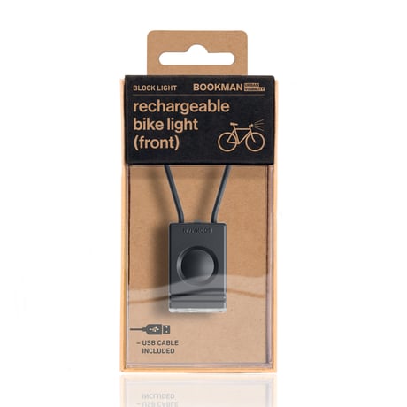 Ｂｌｏｃｋ　Ｌｉｇｈｔ　Ｆｒｏｎｔ　自転車用ライトフロント　Ｂｌａｃｋ 411●Ｂｌｏｃｋ　Ｌｉｇｈｔ　Ｆｒｏｎｔ　自転車用ライトフロント　Ｂｌａｃｋ●BOOKMAN【取寄せ商品】