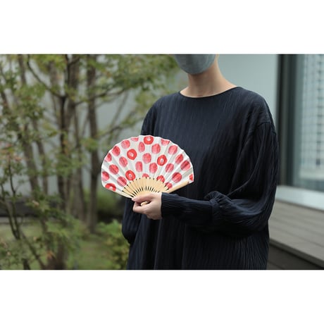 西川庄六　ｓｏｌｅｉｌ扇子　椿 6300069412●西川庄六　ｓｏｌｅｉｌ扇子　椿●BRID 6300069412●西川庄六　ｓｏｌｅｉｌ扇子　椿●BRID【取寄せ商品】