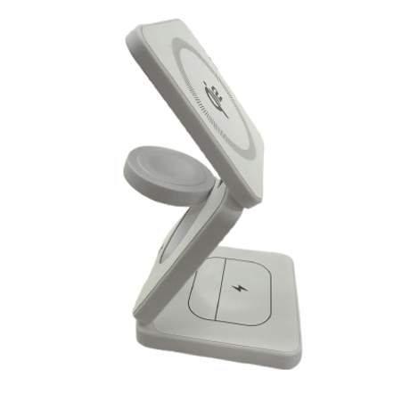 3in1角形ﾜｲﾔﾚｽ充電器qi2 ﾎﾜｲﾄ IW30 CRECOTE