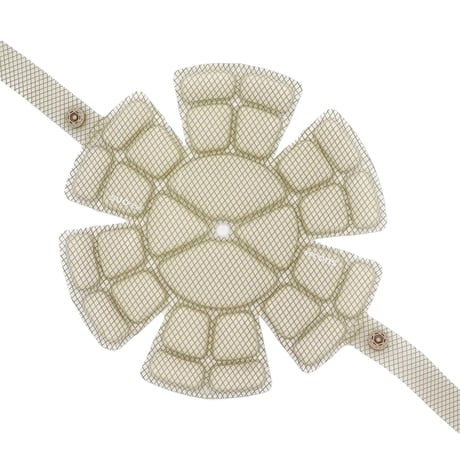 ＳＵＯ　２５６　ＩＣＥ　ＭＥＴ　ヘルメット用アイス　Ｓサイズ　ライトベージュ 6300066093●SUO【取寄せ商品】