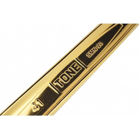 ＴＯＮＥ　シノ付めがねレンチ　金総磨き　ＳＭＮ－２４（４１） SMN-24(41)●ＴＯＮＥ　シノ付めがねレンチ　金総磨き　ＳＭＮ－２４（４１）●金井産業【取寄せ商品】