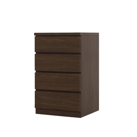 フィット 幅50 4段 チェスト 奥行44cm 家具 収納 ウォールナット 6300074216●丸田木工【取寄せ商品】