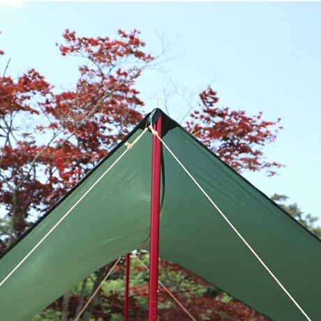 FUTURE FOX タープポール 収納袋付 直径28mm全長240cm (60cm×4本)×2本分 ワインレッド 6300073365●FUTURE FOX