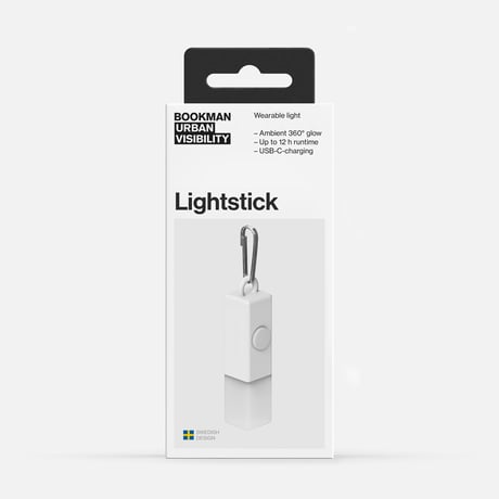 Ｌｉｇｈｔｓｔｉｃｋ　充電式防水ＬＥＤランプ　ＵＳＢ－Ｃ＆Ｐａｐｅｒ　ｐａｃｋａｇｉｎｇ（ＦＳＣ）　Ｗｈｉｔｅ 582●BOOKMAN【取寄せ商品】