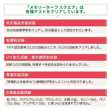 メモリーターフスクエア　芝丈２５ｍｍ　縦３００ｍｍ×横３００ｍｍ　９枚 MTSQ-09　ユニオンビズ【取寄せ商品】