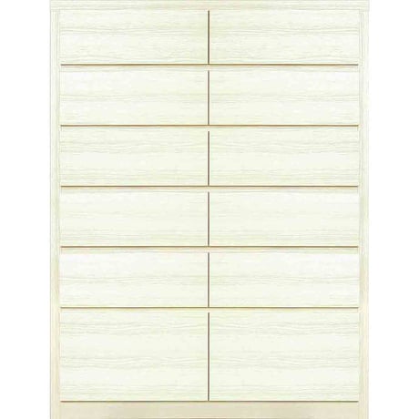 キューブ 幅90 6段 チェスト 家具 収納 ホワイト 6300074110●丸田木工【取寄せ商品】