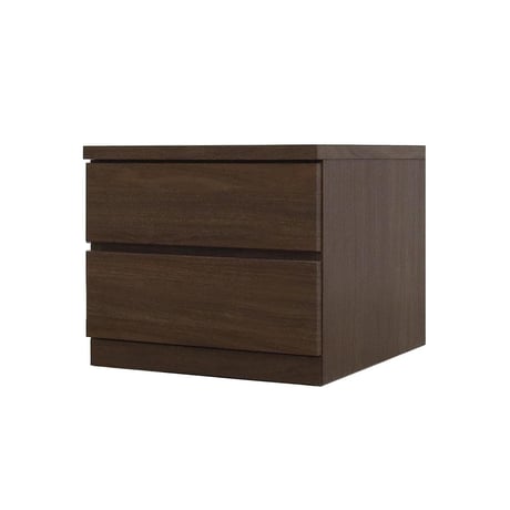 フィット 幅50 2段 チェスト 奥行55cm 家具 収納 ウォールナット 6300074171●丸田木工【取寄せ商品】