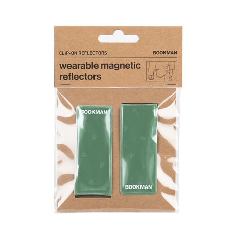 Ｃｌｉｐ－ｏｎ　Ｒｅｆｌｅｃｔｏｒｓ　クリップオンリフレクター　反射クリップ　Ｇｒｅｅｎ 437●BOOKMAN【取寄せ商品】