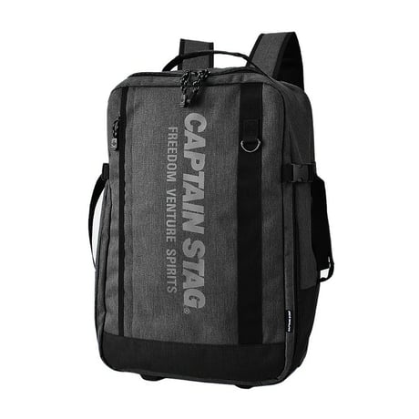 ＣＡＰＴＡＩＮ　ＳＴＡＧ　杢調　リュック式キャリーバッグ　３５Ｌ　１２５４　ブラック 1254●ＣＡＰＴＡＩＮ　ＳＴＡＧ　杢調　リュック式キャリーバッグ【取寄せ商品】