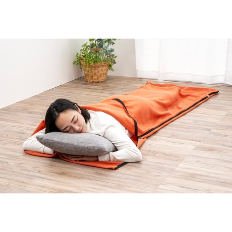 寝具メーカーの防災士が考えた　MOTTETE PLUS　毛布　テラコッタ 6300070155●ガマカ工業【取寄せ商品】