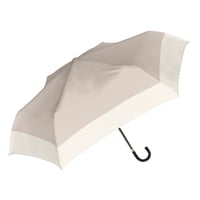 UVペールバイカラー折　晴雨兼用折りたたみ傘　ベージュ 925-059●UVペールバイカラー折　晴雨兼用折りたたみ傘　ベージュ●中谷【取寄せ商品】