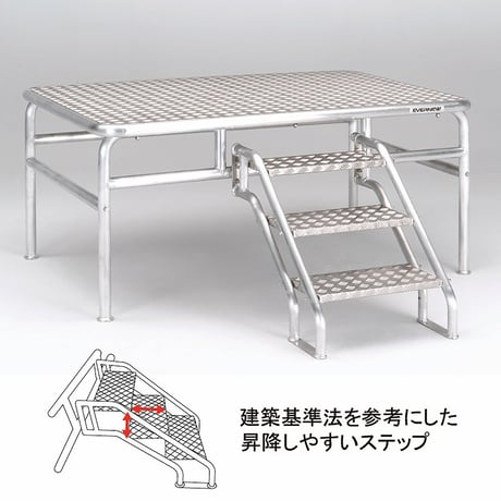 朝礼台オールアルミ１８０ＥＶ　ＥＫＡ５０５ エバニュー