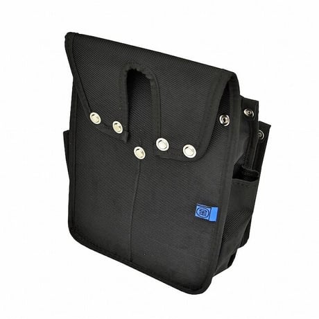 内側ポケット付ナイロン腰袋　Ａ　黒 A 黒●金井産業【取寄せ商品】