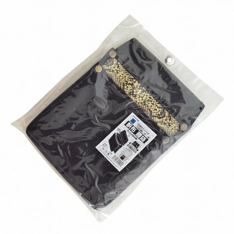 腰袋　内側ポケット付帆布／白蛇柄 YK-10 黒●金井産業【取寄せ商品】