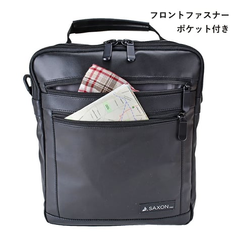 ＳＡＸＯＮ　２ｗａｙ　ショルダーバッグ　５２２３　ブラック 5223●ＳＡＸＯＮ　２ｗａｙ　ショルダーバッグ　５２２３　ブラック●スワン 5223【取寄せ商品】