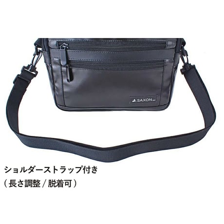 ＳＡＸＯＮ　２ｗａｙ　ショルダーバッグ　５２２３　ブラック 5223●ＳＡＸＯＮ　２ｗａｙ　ショルダーバッグ　５２２３　ブラック●スワン 5223【取寄せ商品】