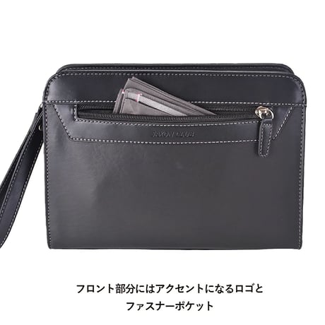 ＳＡＸＯＮ　角型ポーチ　５２３２　ブラック 5232●ＳＡＸＯＮ　角型ポーチ　５２３２　ブラック●スワン 5232【取寄せ商品】