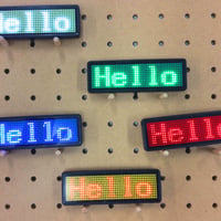 【LEDネームバッジ】オリジナル文字が表示できる、USB充電、店舗、会社、展示会、POPなどに！ネームバッジ LED デジタル ディスプレイ 充電式 自由な文字