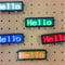【LEDネームバッジ】オリジナル文字が表示できる、USB充電、店舗、会社、展示会、POPなどに!ネームバッジ LED デジタル ディスプレイ 充電式 自由な文字